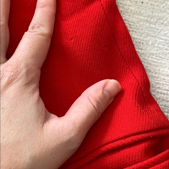 Donna Karen | Red long blazer jacket - Picture 16 of 16